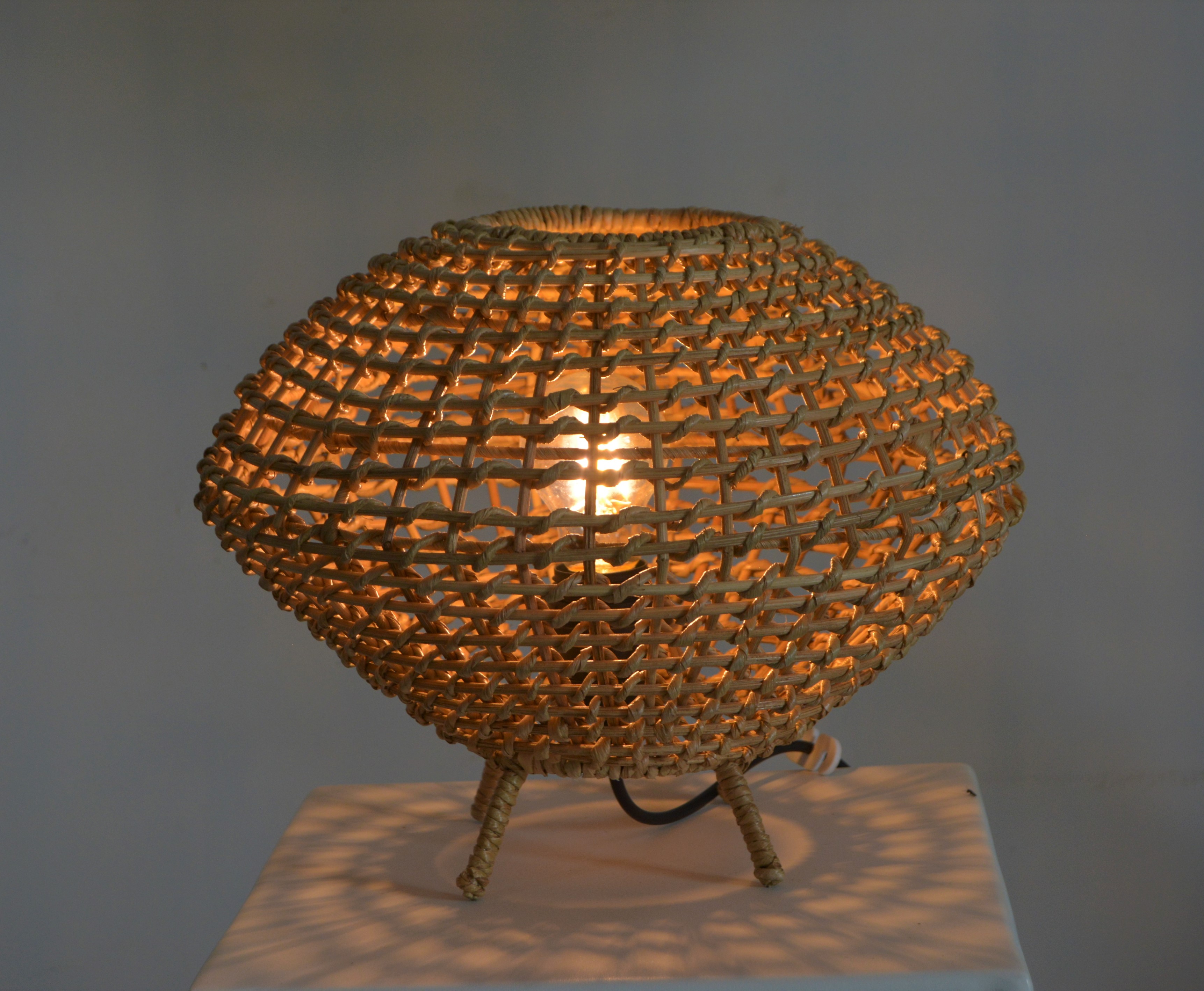 Arte Cebuana Inc., Lighting, Wood, Lamp, Fiber, Wicker Lampakanay, Buri, Hongkong Split, Raffia